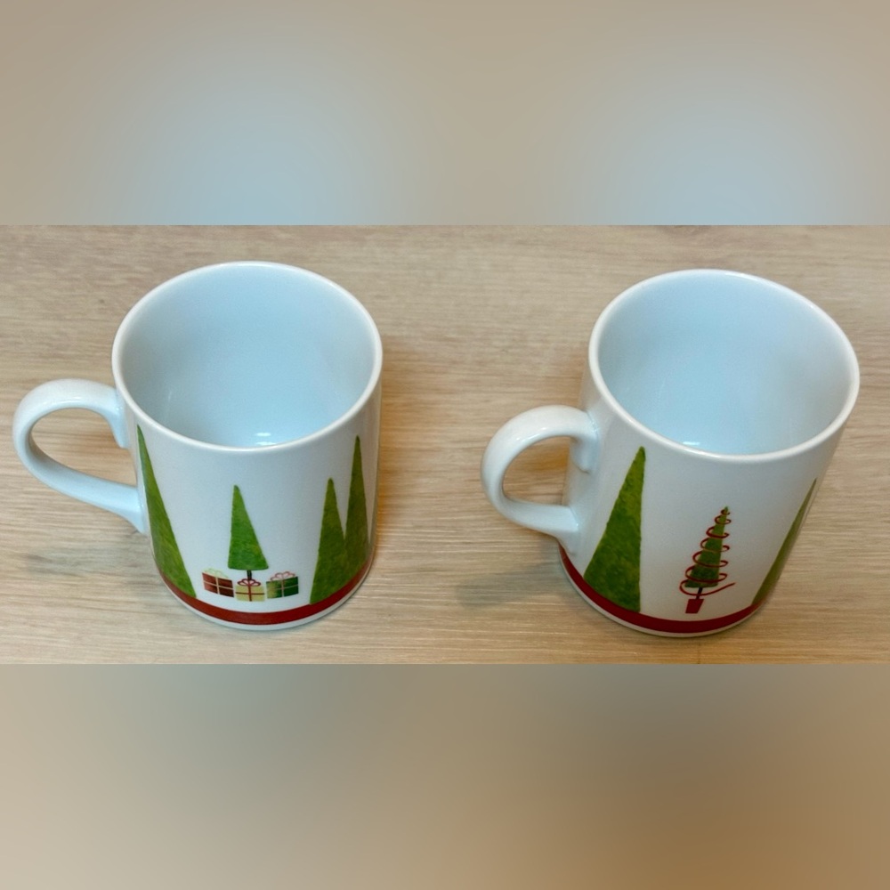 Studio Nova Joyeux Noel Christmas Mugs Set | Fine China Holiday Accent Décor